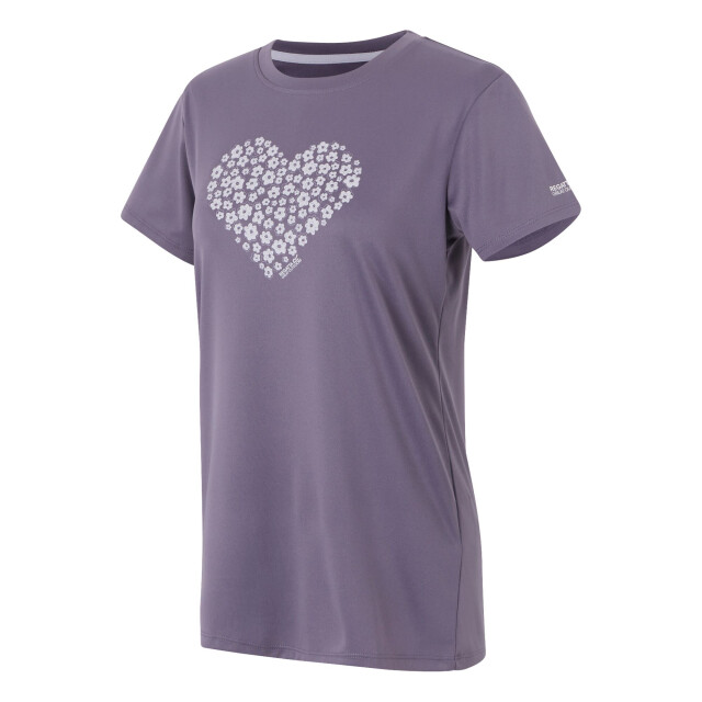 Regatta Dames fingal ix hart t-shirt UTRG11434_purplesage large