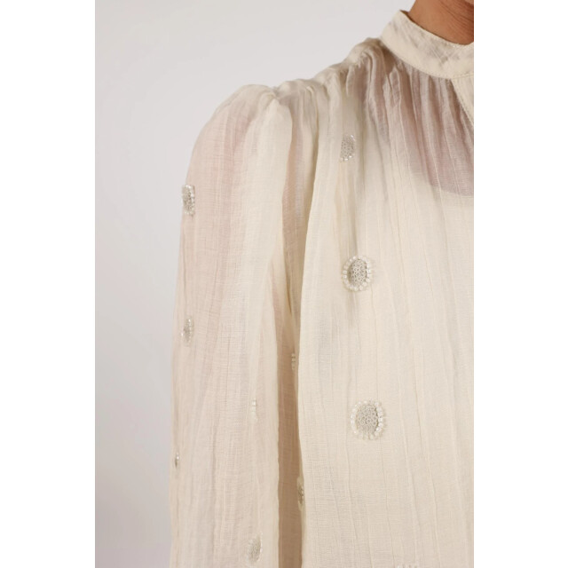 Nukus Nkf02059 17 rosan blouse embroidery off white NKF02059  17 large