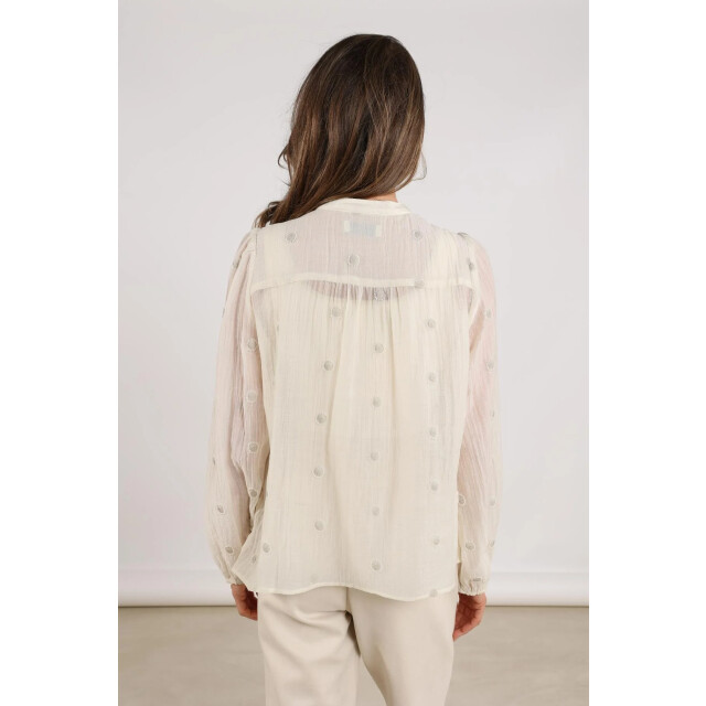 Nukus Nkf02059 17 rosan blouse embroidery off white NKF02059  17 large