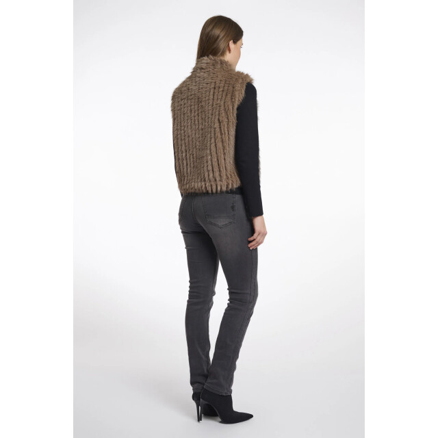 Rino & Pelle Dava.7002511 rino en pelle gilet with closure toffee Dava.7002511 Toffee large