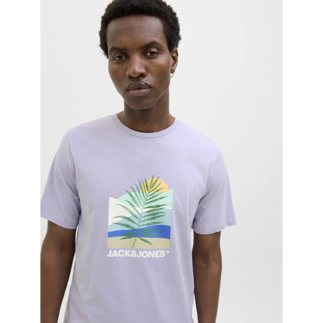 Jack & Jones Heren t-shirt jjbarbados ronde hals 12269416-Languid Lavender large