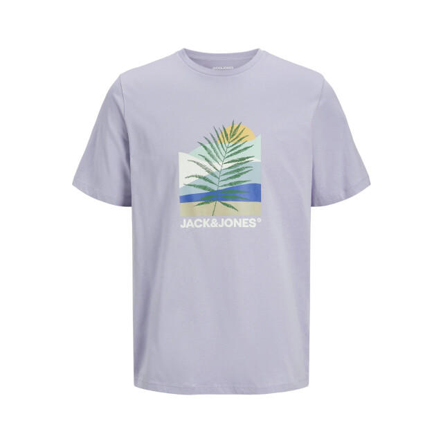 Jack & Jones Heren t-shirt jjbarbados ronde hals 12269416-Languid Lavender large