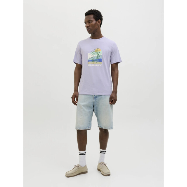 Jack & Jones Heren t-shirt jjbarbados ronde hals 12269416-Languid Lavender large