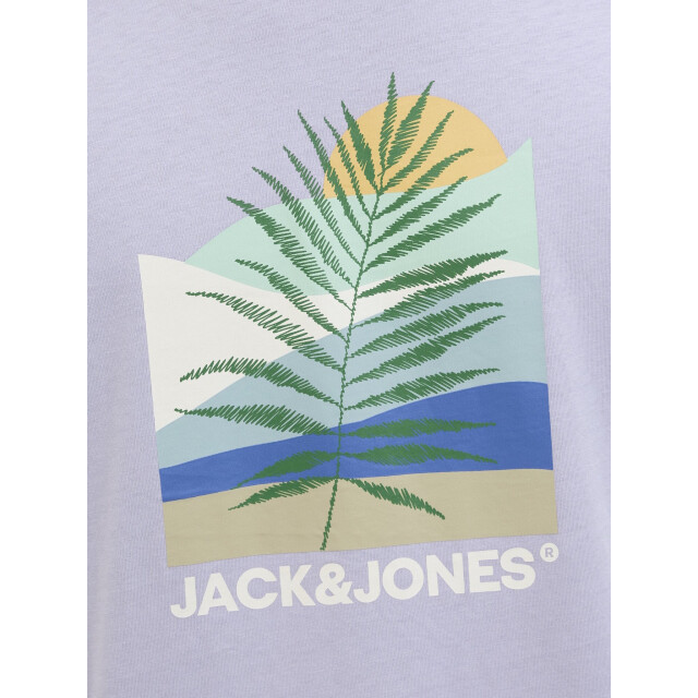 Jack & Jones Heren t-shirt jjbarbados ronde hals 12269416-Languid Lavender large