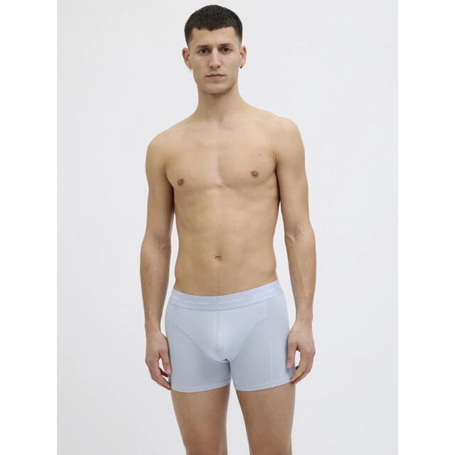 Jack & Jones Heren boxershorts trunks jactom bamboe 3-pack zwart/lichtblauw/lichtgroen 12277176 large