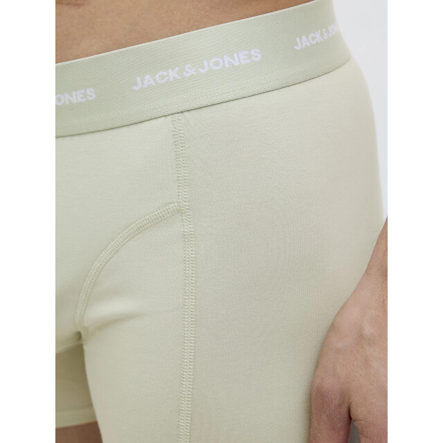 Jack & Jones Heren boxershorts trunks jactom bamboe 3-pack zwart/lichtblauw/lichtgroen 12277176 large