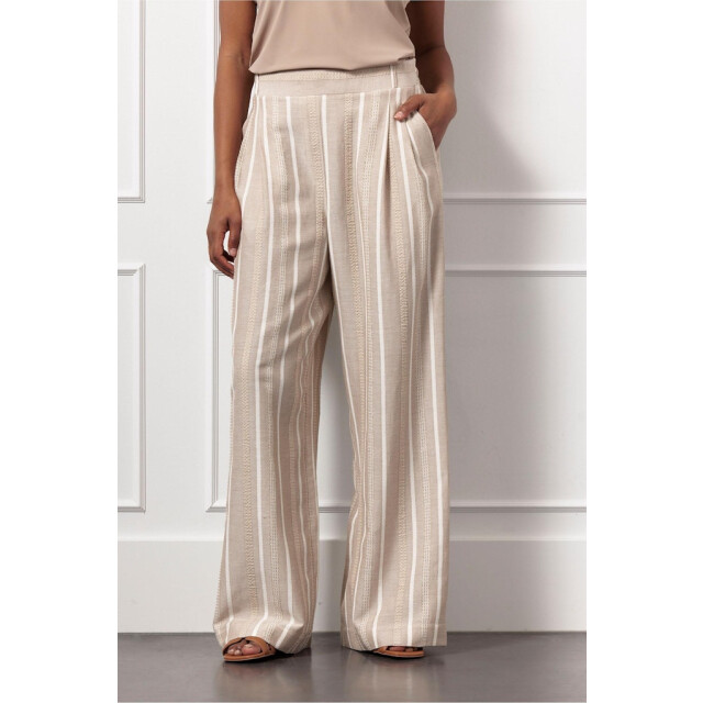Studio Anneloes fardeau gold stripe trousers 12995 2200 latte 06541.882.0014 large