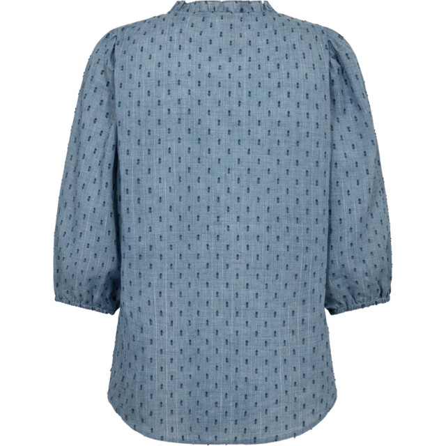 Free Quent Fqdina blouse ruffle detail vintage indigo 206719-7089 large