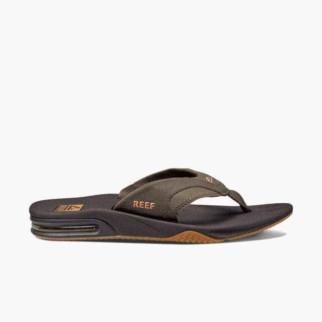 Reef Slipper fanning rf002026bgm brown/gum RF002026BGM large