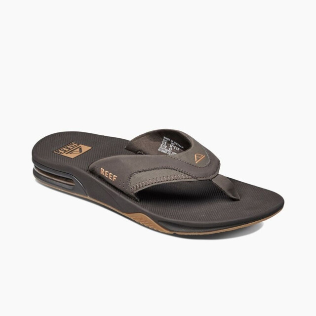 Reef Slipper fanning rf002026bgm brown/gum RF002026BGM large