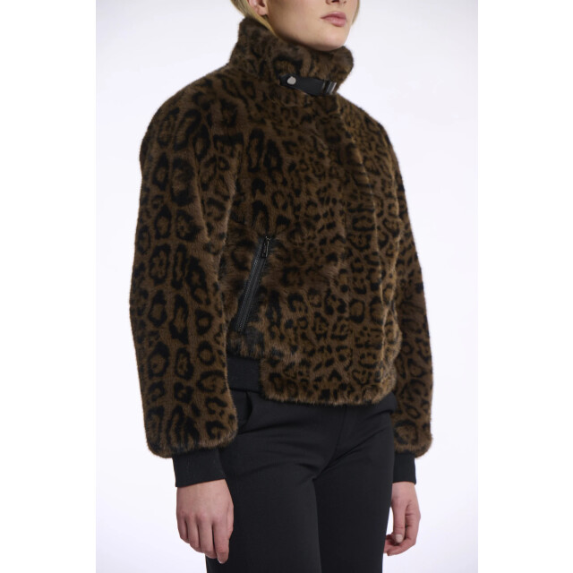 Rino & Pelle Ambra.7012511 rino en pelle short fake fur jacket leopard Ambra.7012511 Leopard large Rino & Pelle Ambra.7012511 rino en pelle short fake fur jacket leopard Ambra.7012511 Leopard large