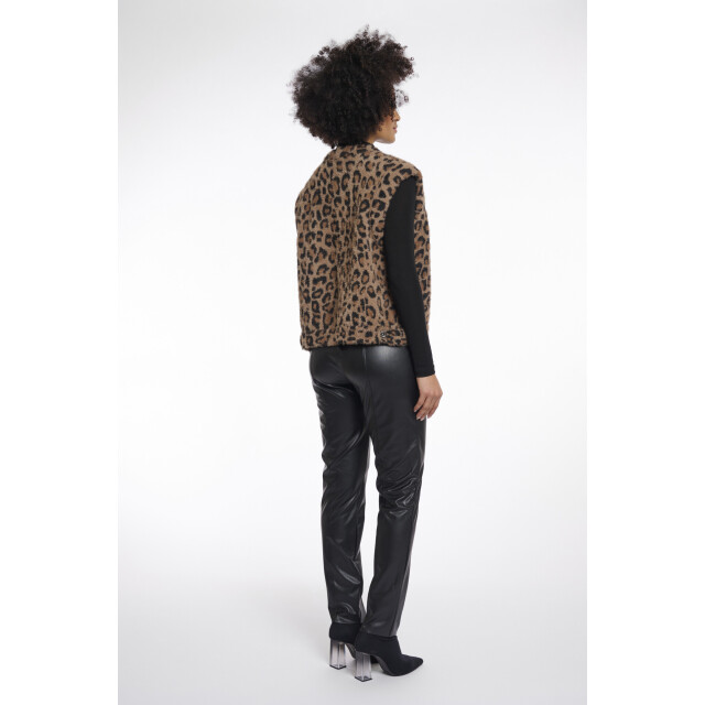 Rino & Pelle Elona.5012511 rino en pelle short waistcoat leopard Elona.5012511 Leopard large