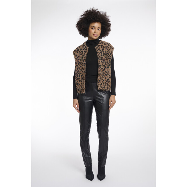 Rino & Pelle Elona.5012511 rino en pelle short waistcoat leopard Elona.5012511 Leopard large