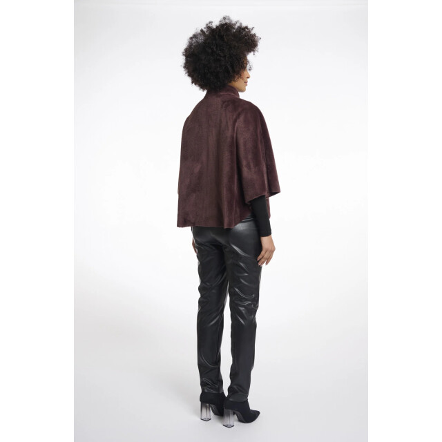 Rino & Pelle Dewi.7002511 rino en pelle faux fur cape chocolate bean Dewi.7002511 Chocolate bean large