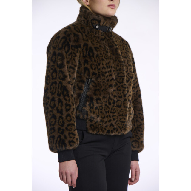 Rino & Pelle Ambra.7012511 rino en pelle short fake fur jacket leopard Ambra.7012511 Leopard large Rino & Pelle Ambra.7012511 rino en pelle short fake fur jacket leopard Ambra.7012511 Leopard large