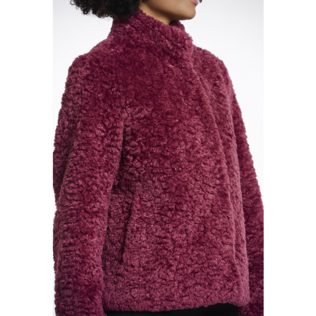 Rino & Pelle Kion.7002511 rino en pelle faux fur jacket with high neck sugar plum Kion.7002511 Sugar plum large