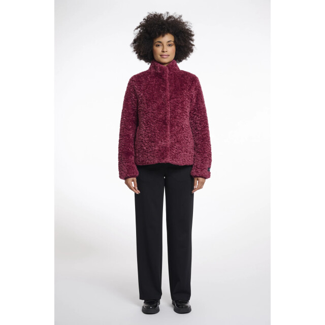 Rino & Pelle Kion.7002511 rino en pelle faux fur jacket with high neck sugar plum Kion.7002511 Sugar plum large