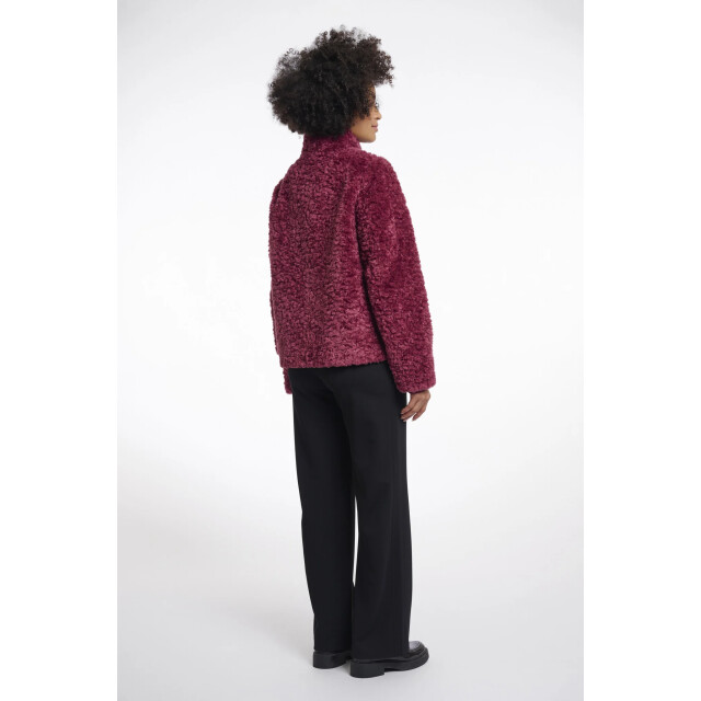 Rino & Pelle Kion.7002511 rino en pelle faux fur jacket with high neck sugar plum Kion.7002511 Sugar plum large