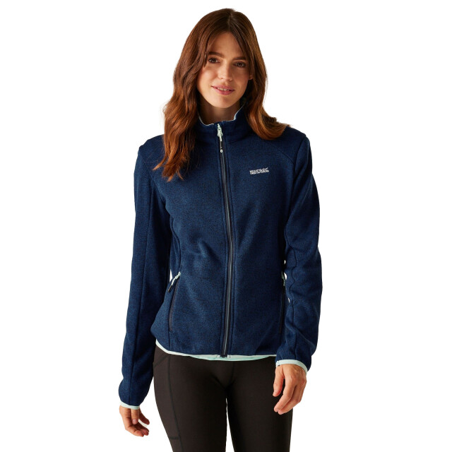 Regatta Dames newhill ii full zip fleecejack UTRG11446_navyicymorn large Regatta Dames newhill ii full zip fleecejack UTRG11446_navyicymorn large
