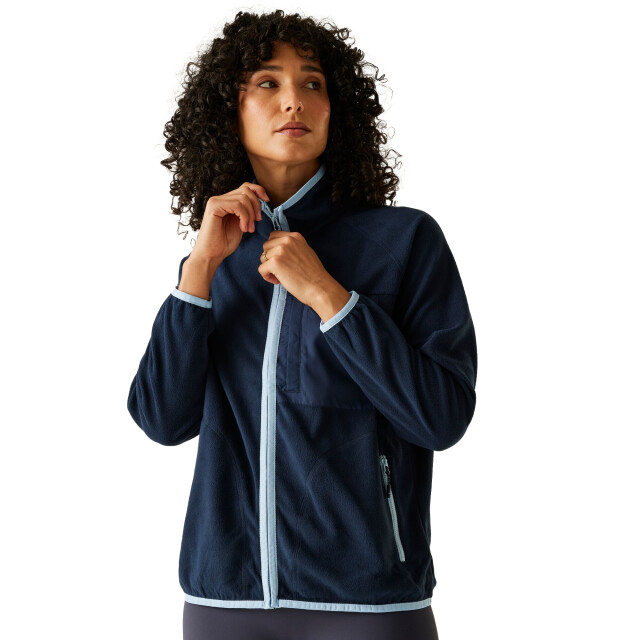 Regatta Dames lilana full zip fleecejack UTRG11479_navychambrayblue large