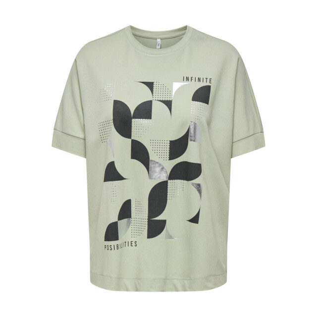 Only Onljany ss o-neck print top box jrs olijf 4339.22.0034 large
