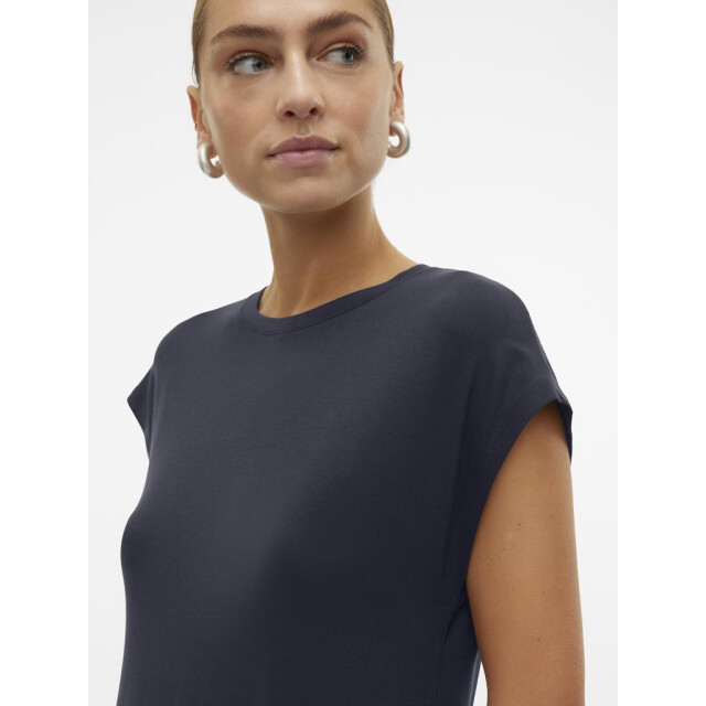 Vero Moda Vmava sl knee dress navy 4409.37.0052 large Vero Moda Vmava sl knee dress navy 4409.37.0052 large