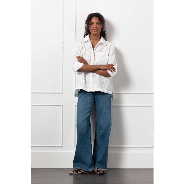 Studio Anneloes Jitte broderie blouse off-white 4309.02.0027 large