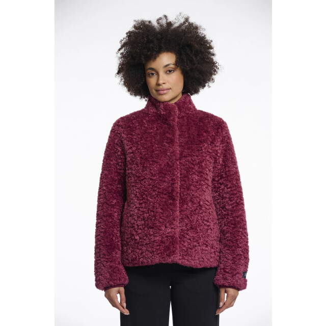 Rino & Pelle Kion.7002511 rino en pelle faux fur jacket with high neck sugar plum Kion.7002511 Sugar plum large