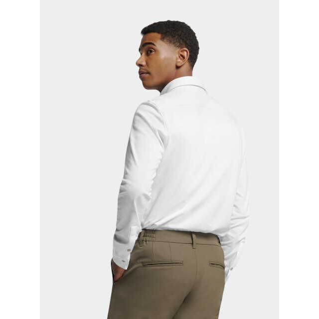 No Excess Casual hemd lange mouw shirt jersey pique stretch n4186/010 196090 large