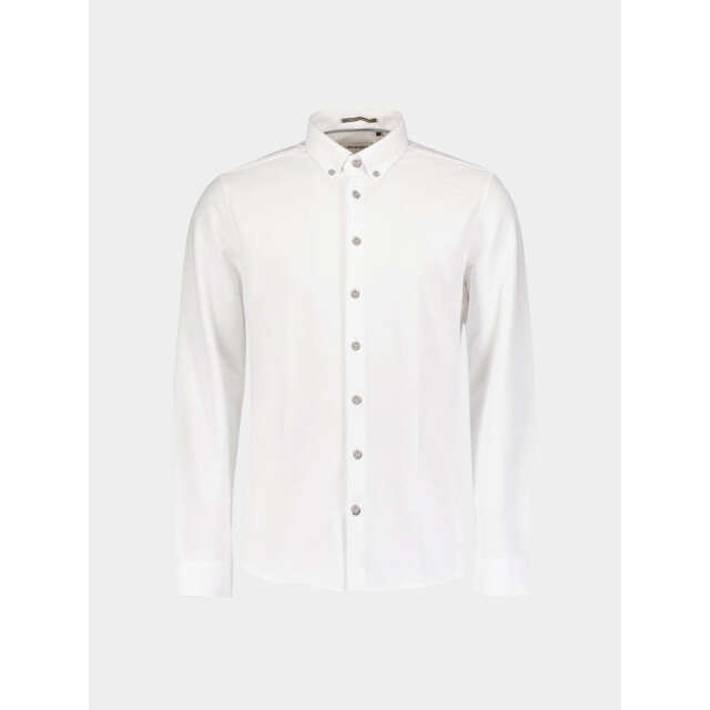No Excess Casual hemd lange mouw shirt jersey pique stretch n4186/010 196090 large