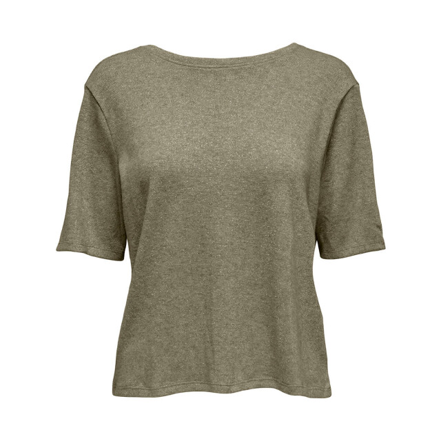 Only Blouse korte mouw 15352910 falka Only Top korte mouw voor Dames in de kleur Donker groen - Maat L voor Dames in de kleur Donker groen - Maat L large