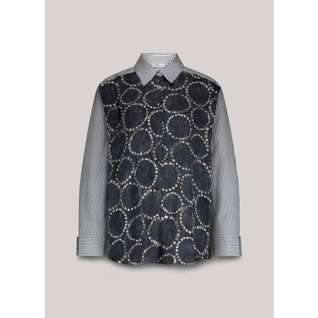 Summum 2s3329-12263 495 blouse all over print midnight blue 2s3329-12263 495 large