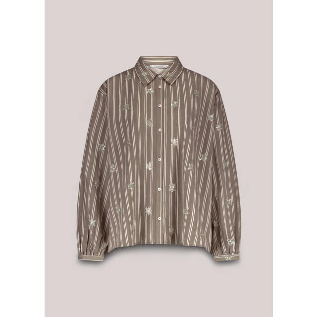 Summum 2s3328-12291 706 blouse stripe scattered embro funghi 2s3328-12291 706 large