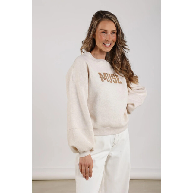 Nukus Nkf030172 54 muse pullover sand melange NKF030172 large Nukus Nkf030172 54 muse pullover sand melange NKF030172 large