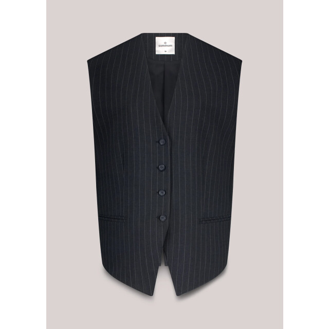 Summum 9s137-12258 495 gilet pinstripe midnight blue 9s137-12258 495 large