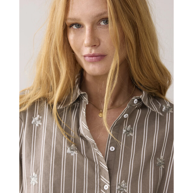 Summum 2s3328-12291 706 blouse stripe scattered embro funghi 2s3328-12291 706 large