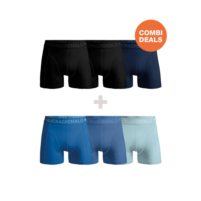 Muchachomalo Heren 3+3-pack boxershorts CDSOL1187-1188 large Muchachomalo Heren 3+3-pack boxershorts CDSOL1187-1188 large