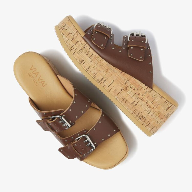 Via Vai 62192 Sissel Mira Slippers Bruin 62192 Sissel Mira large