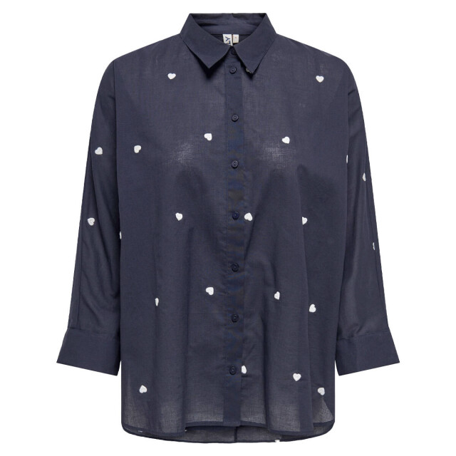 Only Blouse lange mouw 15283743 Only Blouse lange mouw voor Dames in de kleur Donker blauw - Maat XL voor Dames in de kleur Donker blauw - Maat XL large