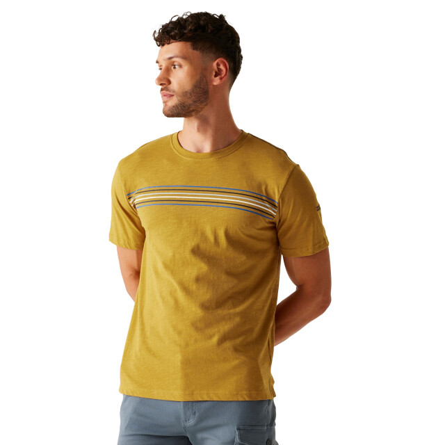 Regatta Heren ravia t-shirt UTRG11732_mustard large