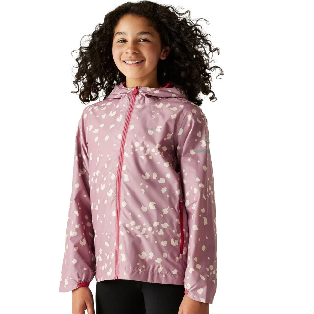 Regatta Waterdicht kinder/kinderjack lever ii camo UTRG11847_lilaslightvanillabeaujolais large