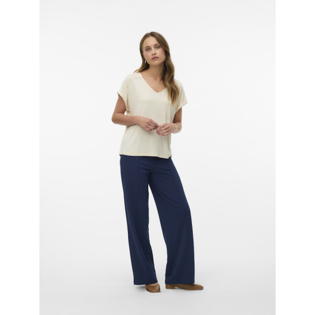 Vero Moda Vmbecky hw wide pull on pant noos navy 4109.37.0015 large Vero Moda Vmbecky hw wide pull on pant noos navy 4109.37.0015 large