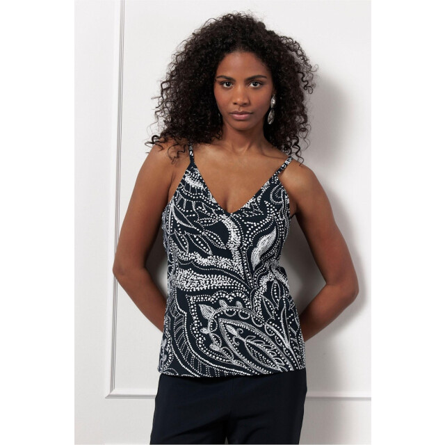 Studio Anneloes brynn summer dot singlet 13025 6917 dark blue/ecru 06010.270.0001 large