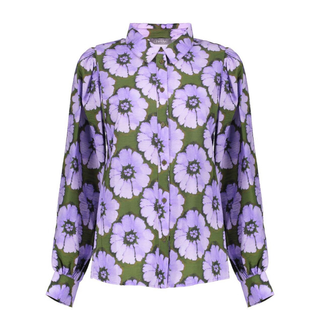 Geisha 53609-20 380 blouse print flowers purple/green 53609-20 380 large