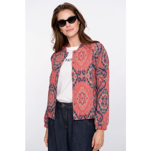 Geisha 55700-20 420 jacket print pink/blue 55700-20 420 large Geisha 55700-20 420 jacket print pink/blue 55700-20 420 large