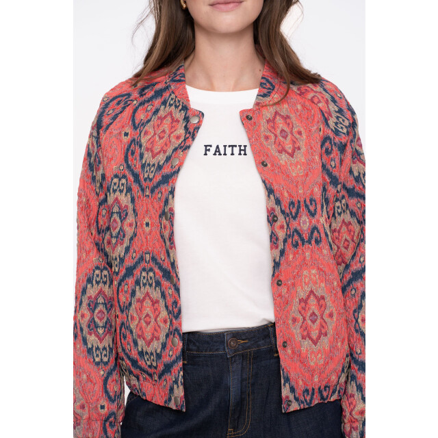 Geisha 55700-20 420 jacket print pink/blue 55700-20 420 large Geisha 55700-20 420 jacket print pink/blue 55700-20 420 large