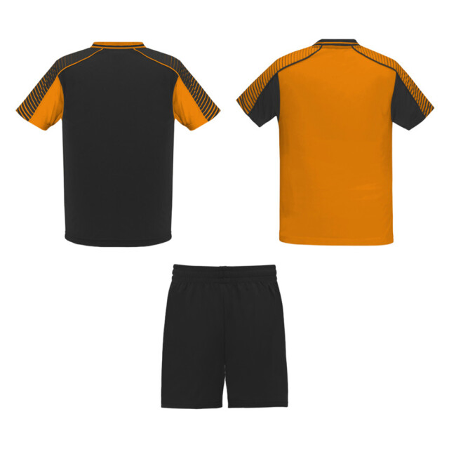 Roly Kinderen/kinderen juve sportset UTPF4423_solidblackorange large