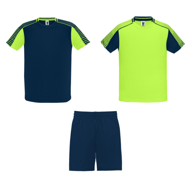 Roly Unisex volwassen juve sports sportset UTPF4439_fluorescentgreennavyblue large