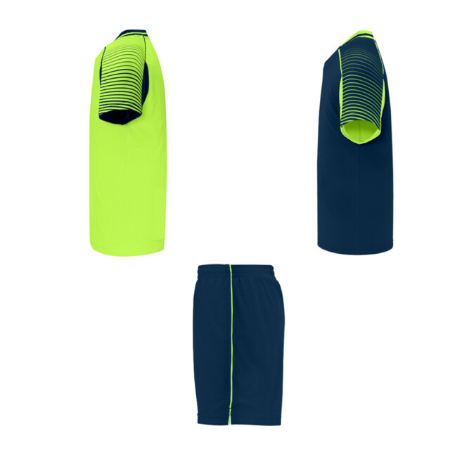Roly Unisex volwassen juve sports sportset UTPF4439_fluorescentgreennavyblue large