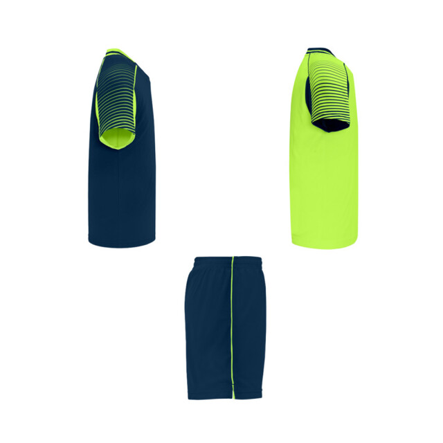 Roly Unisex volwassen juve sports sportset UTPF4439_fluorescentgreennavyblue large